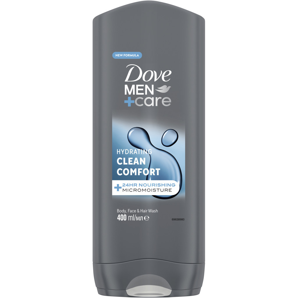 Гель для душу Dove Men+Care Чистота та комфорт 400 мл (8717644683149/8720181313448) - фото 1 Гель для душу Dove Men+Care Чистота та комфорт 400 мл (8717644683149/8720181313448) - фото 1