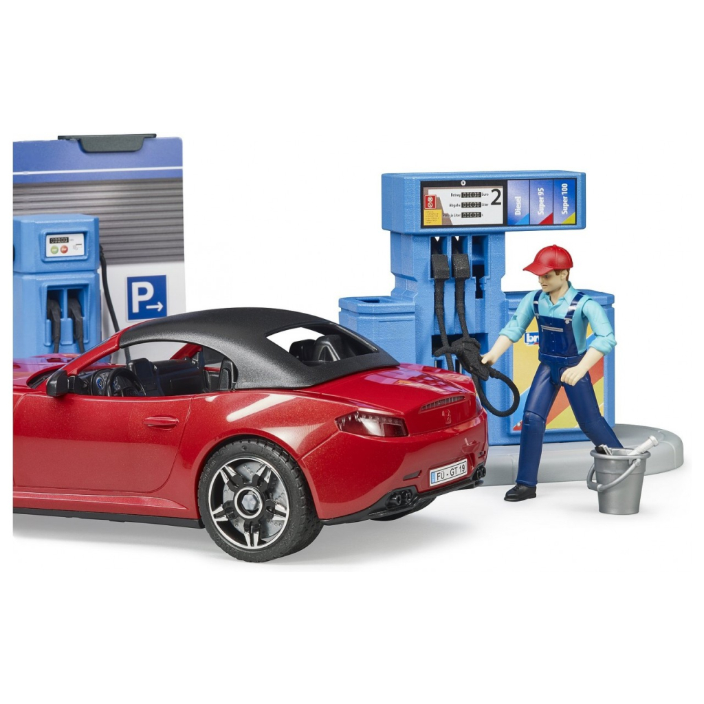 Ігровий набір Bruder АЗС з автомийкою, автомобілем та фігурками (62111) - фото 5 Ігровий набір Bruder АЗС з автомийкою, автомобілем та фігурками (62111) - фото 5