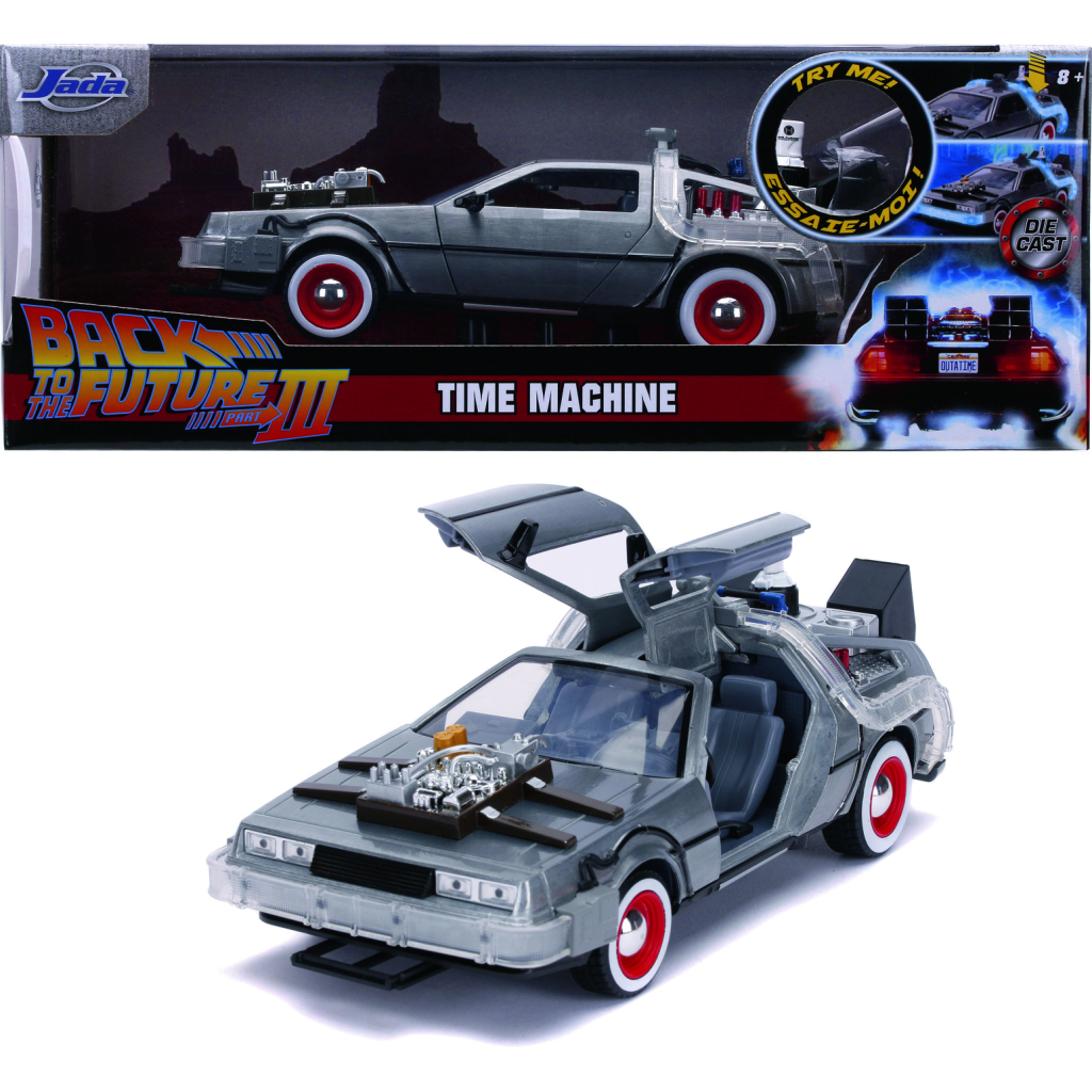 Машина Jada металева Назад у майбутнє 3 Машина часу (1989) зі світловим ефектом 1:24 (253255027) - фото 9 Машина Jada металева Назад у майбутнє 3 Машина часу (1989) зі світловим ефектом 1:24 (253255027) - фото 9