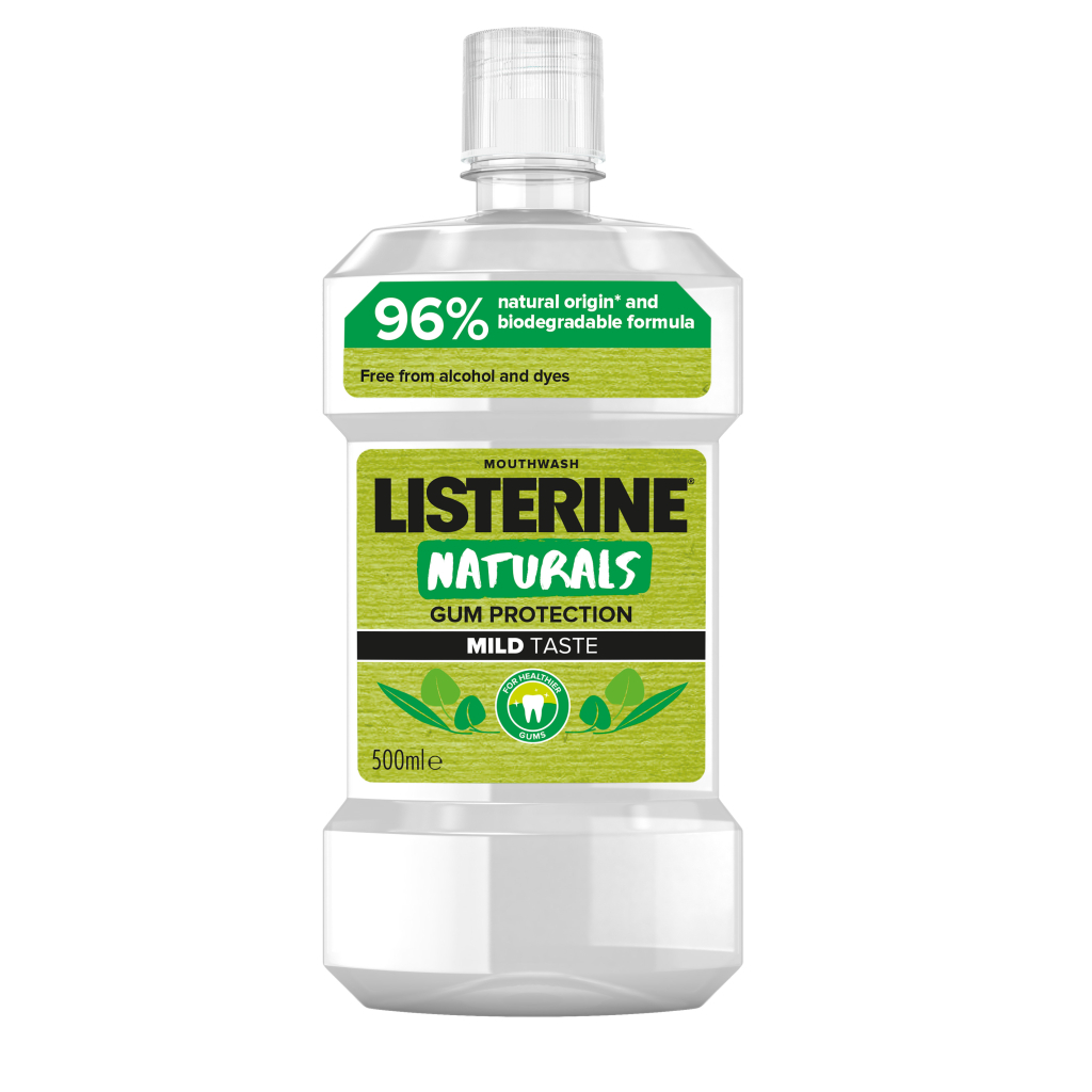 Ополіскувач для порожнини рота Listerine Naturals з ефірними оліями 500 мл (3574661643335/3574661657462) - фото 1 Ополіскувач для порожнини рота Listerine Naturals з ефірними оліями 500 мл (3574661643335/3574661657462) - фото 1
