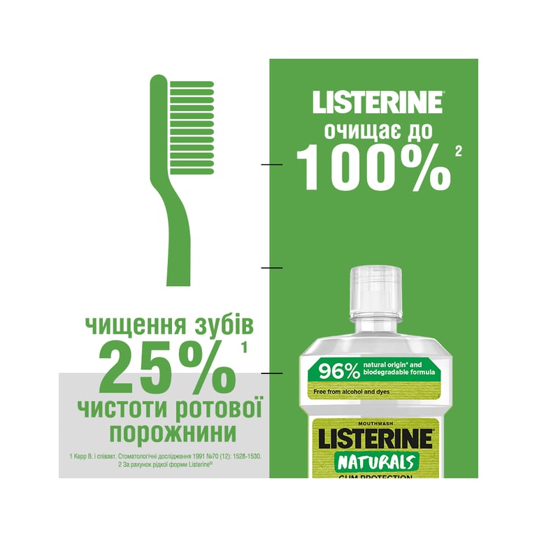 Ополіскувач для порожнини рота Listerine Naturals з ефірними оліями 500 мл (3574661643335/3574661657462) - фото 8