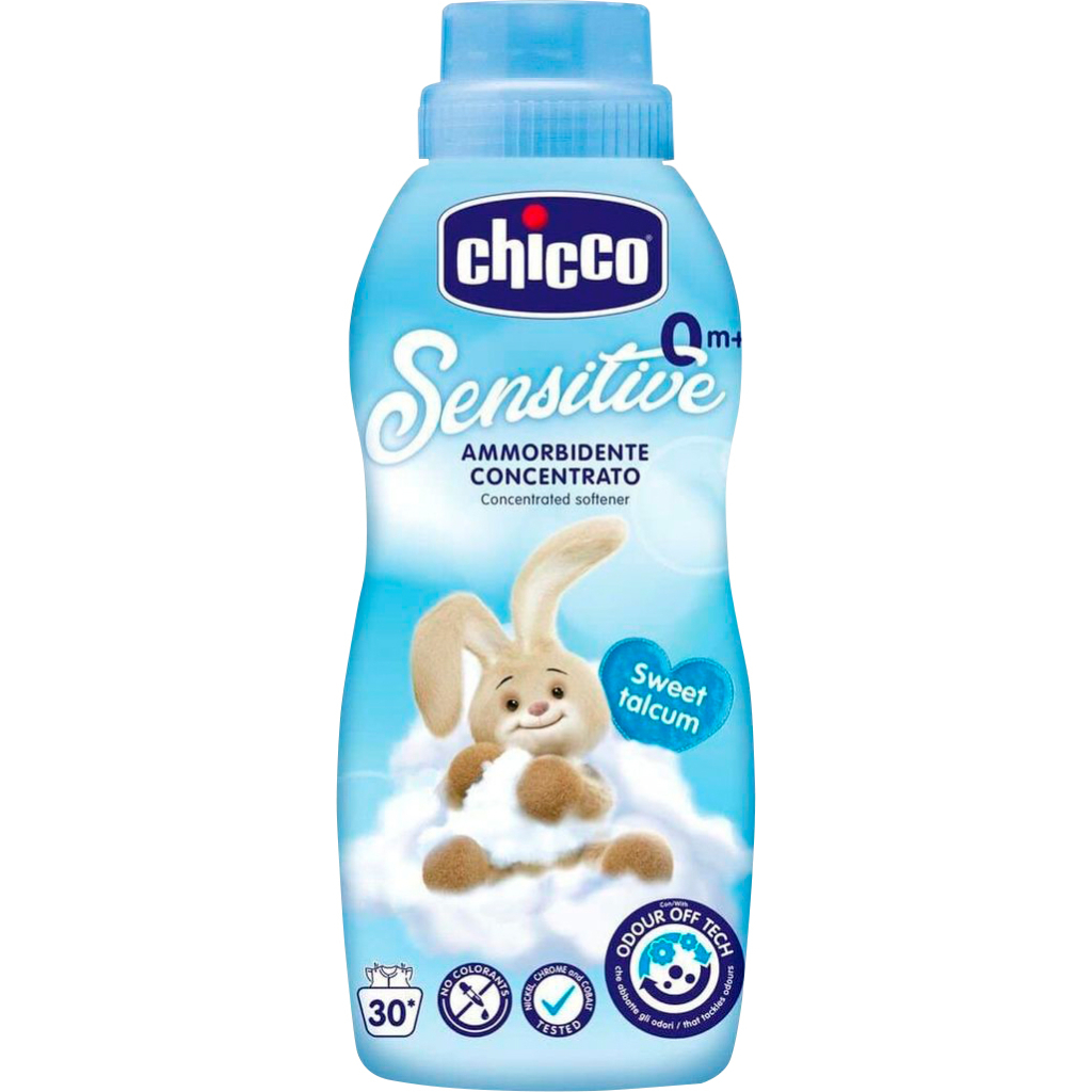 Кондиціонер для білизни Chicco Sensitive Sweet Talcum пом%27якшувач тканин 750 мл (8058664103126) Кондиціонер для білизни Chicco Sensitive Sweet Talcum пом%27якшувач тканин 750 мл (8058664103126)