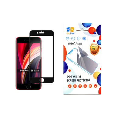 Скло захисне Drobak Apple iPhone SE 2022 (Black) (505047) - фото 1