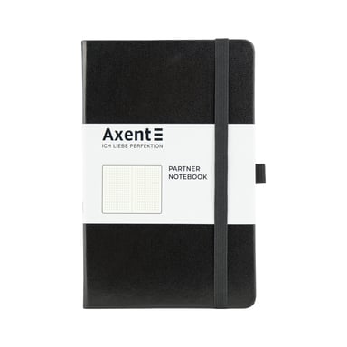 Книга записна Axent Partner, 125x195 мм, 96 аркушів, крапка, чорна (8306-01-A) - фото 1