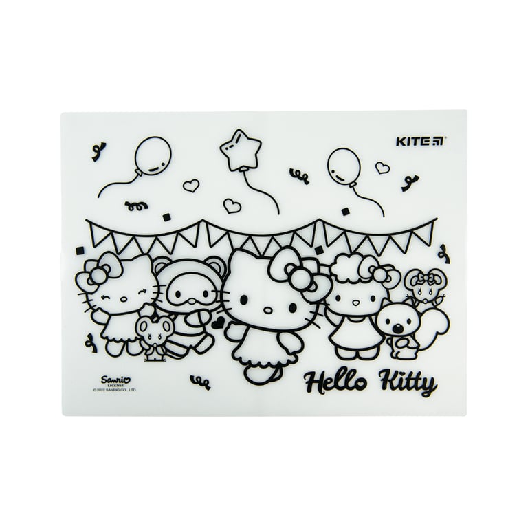Підкладка настільна Kite силіконова розмальовка Hello Kitty, 30х40см (HK22-424) - фото 4
