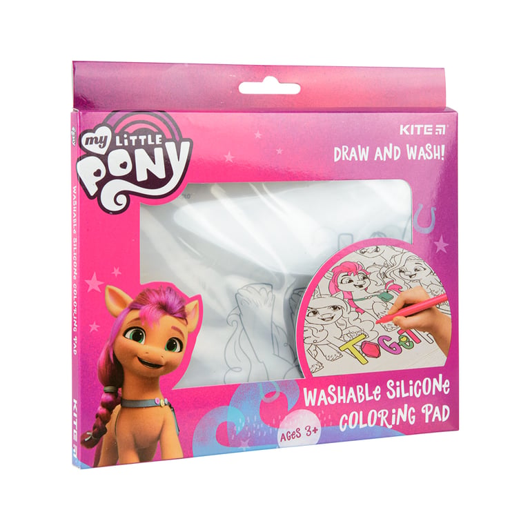 Підкладка настільна Kite силіконова розмальовка My Little Pony, 30х40см (LP22-424) - фото 1