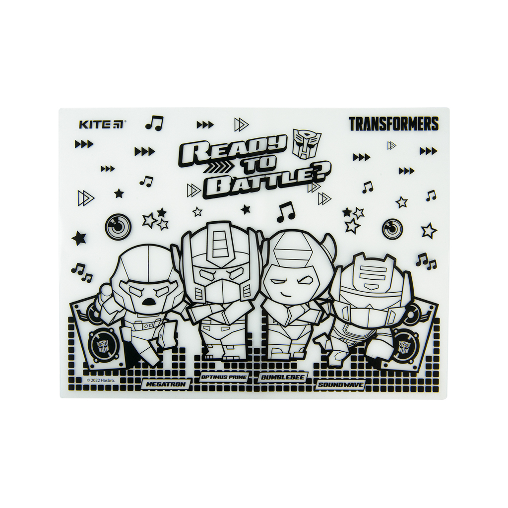 Підкладка настільна Kite силіконова розмальовка Transformers, 30х40см (TF22-424) - фото 4 Підкладка настільна Kite силіконова розмальовка Transformers, 30х40см (TF22-424) - фото 4