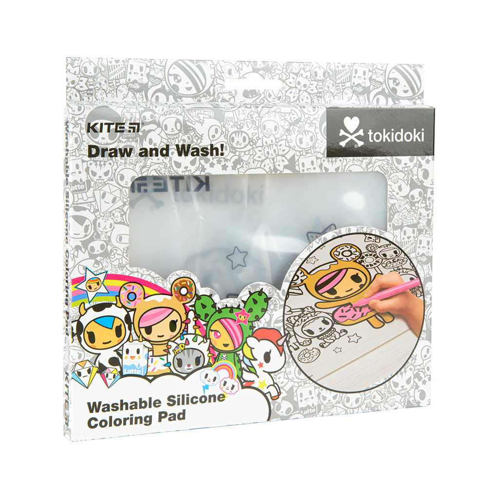 Підкладка настільна Kite силіконова розмальовка tokidoki, 30х40см (TK22-424) - фото 1