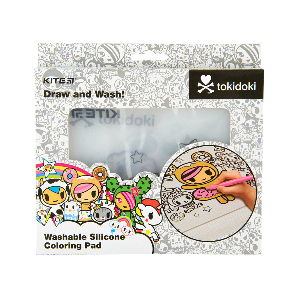 Підкладка настільна Kite силіконова розмальовка tokidoki, 30х40см (TK22-424) - фото 2 Підкладка настільна Kite силіконова розмальовка tokidoki, 30х40см (TK22-424) - фото 2