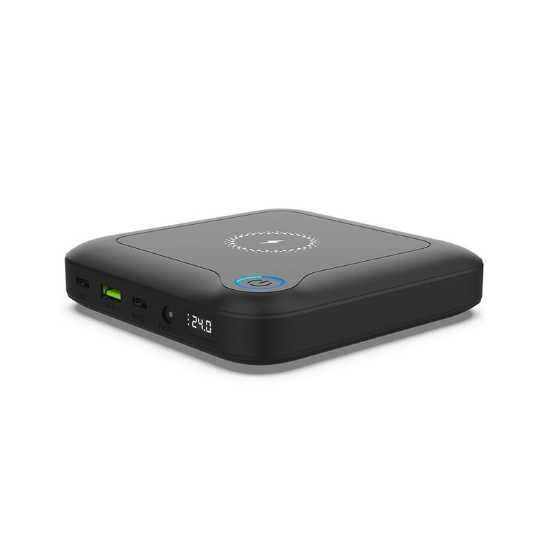 Батарея універсальна PowerPlant 24000mAh, PD/60W, DC 12-24V 9 connectors, QC/3.0, USB-C*2, USB-A, Wireless (PB930463) - фото 2