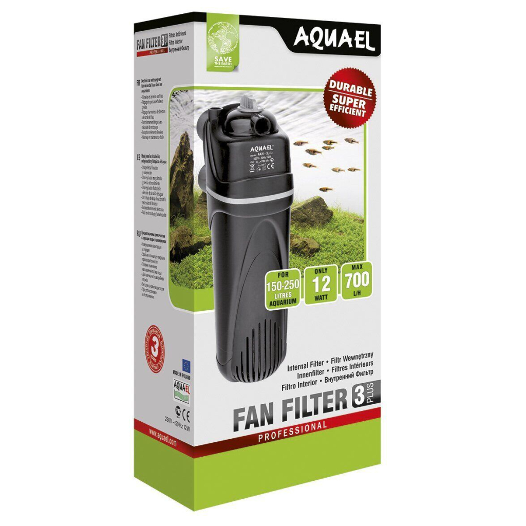 Фільтр для акваріума AquaEl Fan 3 Plus внутрішній до 250 л (5905546030717) - фото 2 Фільтр для акваріума AquaEl Fan 3 Plus внутрішній до 250 л (5905546030717) - фото 2