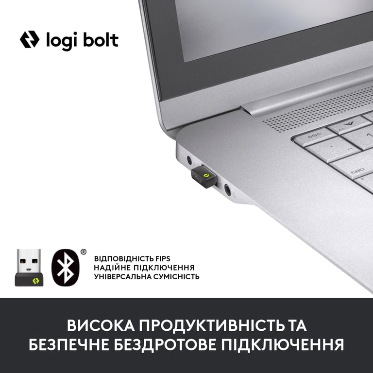 Мишка Logitech Lift Vertical Ergonomic Wireless/Bluetooth for Business Graphite (910-006494) - фото 2
