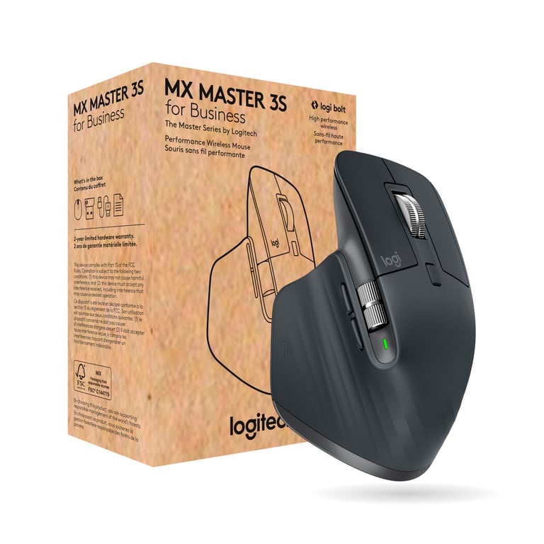 Мишка Logitech MX Master 3S for Business Performance Wireless/Bluetooth Graphite (910-006582) - фото 1