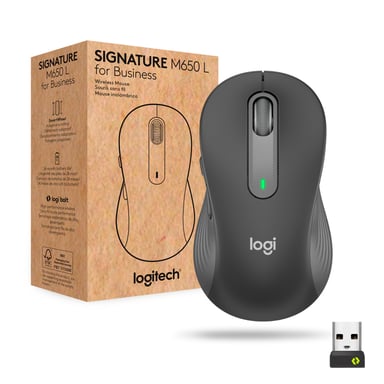 Мишка Logitech Signature M650 L Wireless Mouse for Business Graphite (910-006348) - фото 1