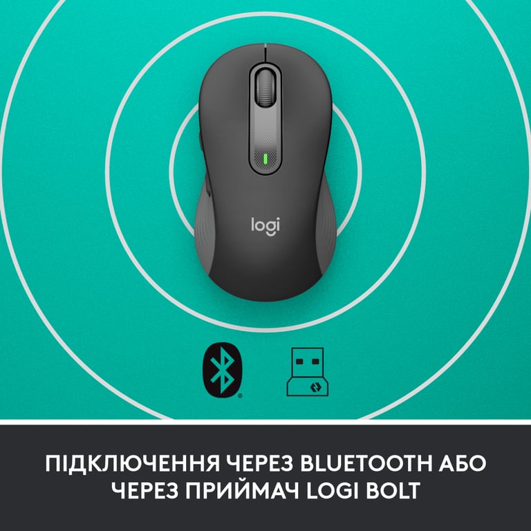 Мишка Logitech Signature M650 L Wireless Mouse for Business Graphite (910-006348) - фото 3