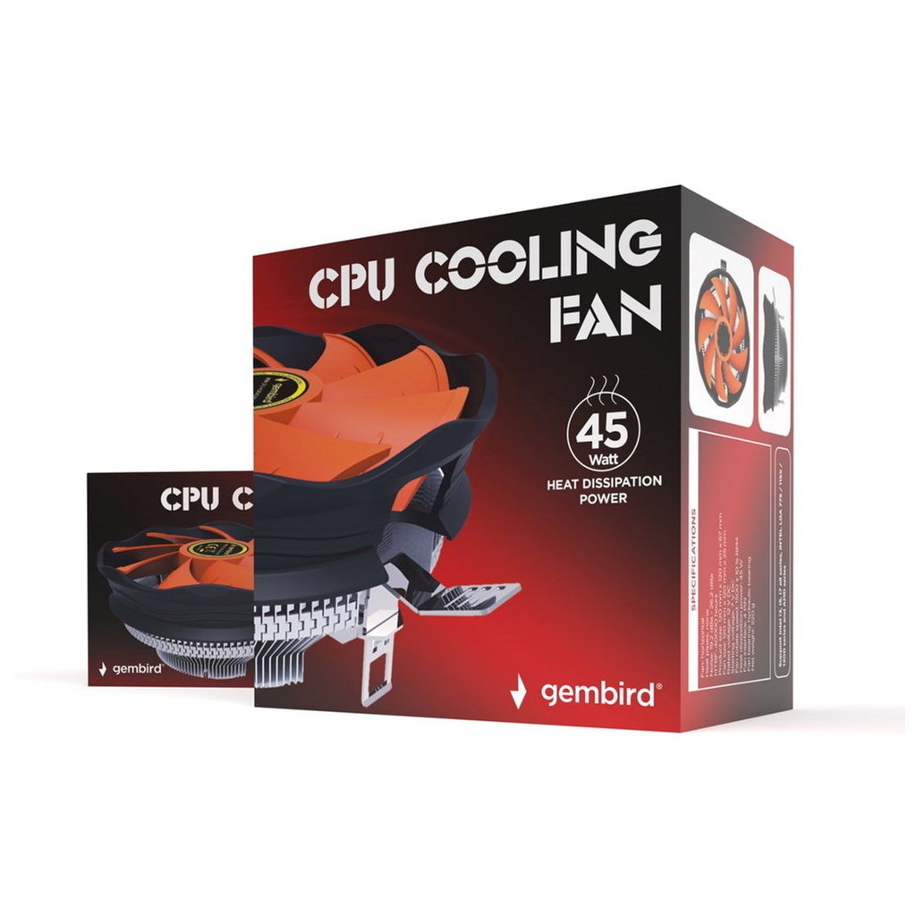 Кулер до процесора Gembird CPU-HURACAN-X30 - фото 6 Кулер до процесора Gembird CPU-HURACAN-X30 - фото 6