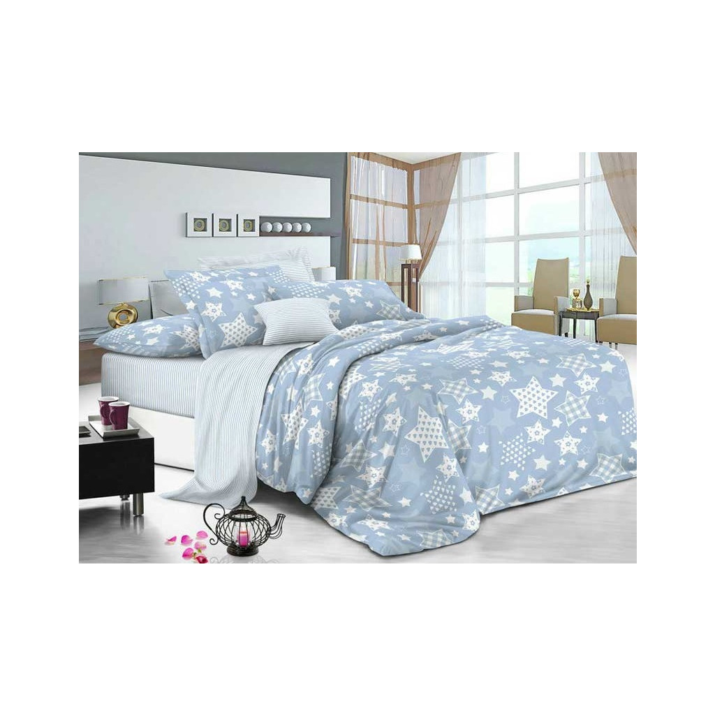 Простирадло Руно бязь Blue Star 220х240 см (76.114Б_Blue star) - фото 1 Простирадло Руно бязь Blue Star 220х240 см (76.114Б_Blue star) - фото 1