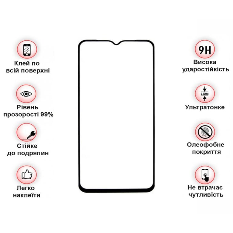 Скло захисне BeCover Blackview A95 Black (708158) - фото 3