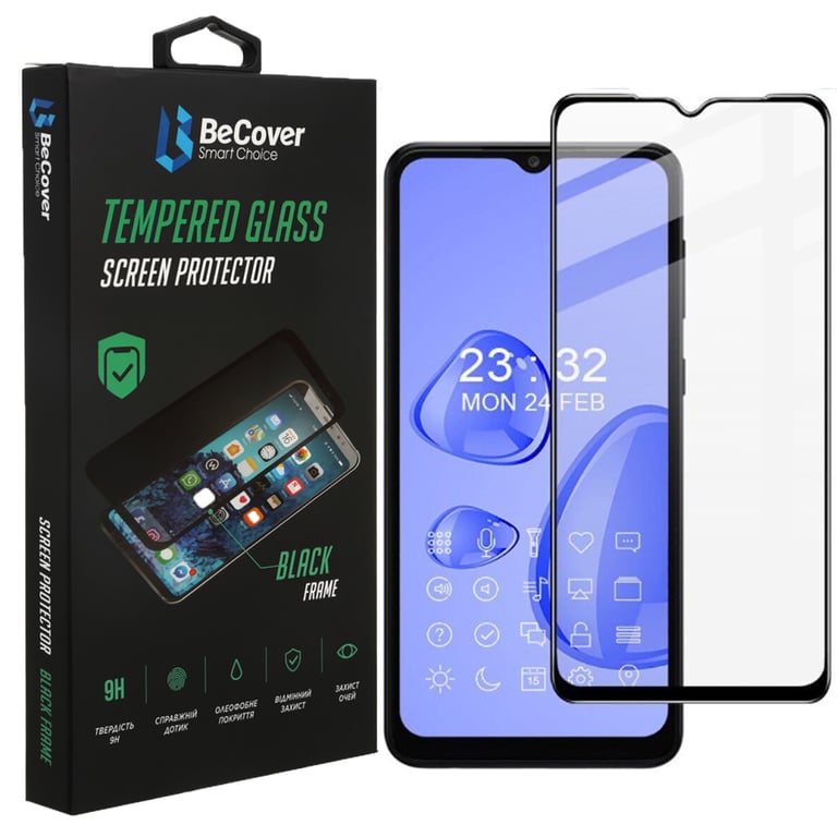 Скло захисне BeCover Samsung Galaxy A04 SM-A045 / A04s SM-A047 / A04e SM-A042 Black (708137) - фото 1