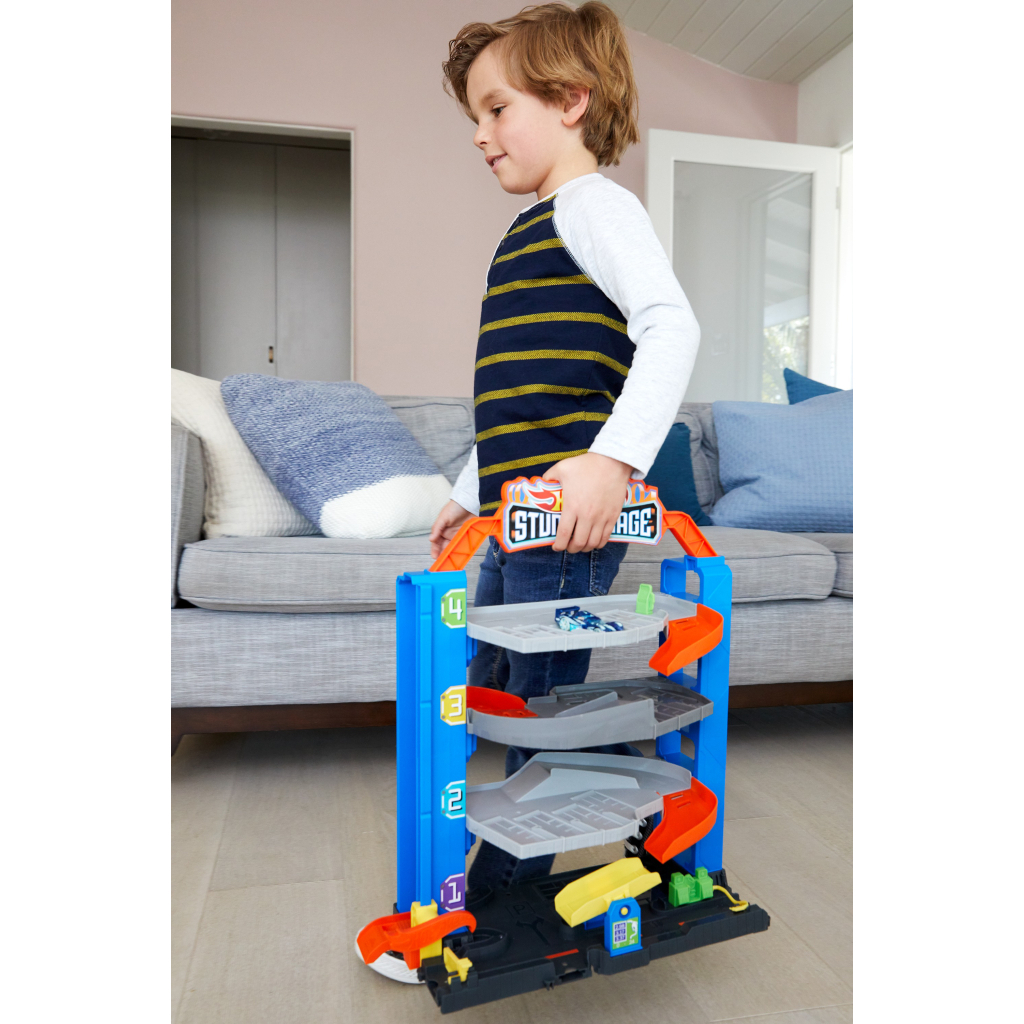 Автотрек Hot Wheels Чотирьохповерховий гараж для машинок (GNL70) - фото 8 Автотрек Hot Wheels Чотирьохповерховий гараж для машинок (GNL70) - фото 8