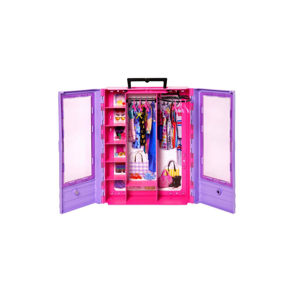 Ігровий набір Barbie Бузкова шафа для одягу (HJL65) - фото 3 Ігровий набір Barbie Бузкова шафа для одягу (HJL65) - фото 3