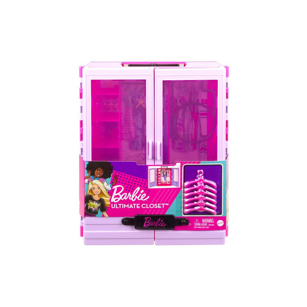 Ігровий набір Barbie Бузкова шафа для одягу (HJL65) - фото 5 Ігровий набір Barbie Бузкова шафа для одягу (HJL65) - фото 5