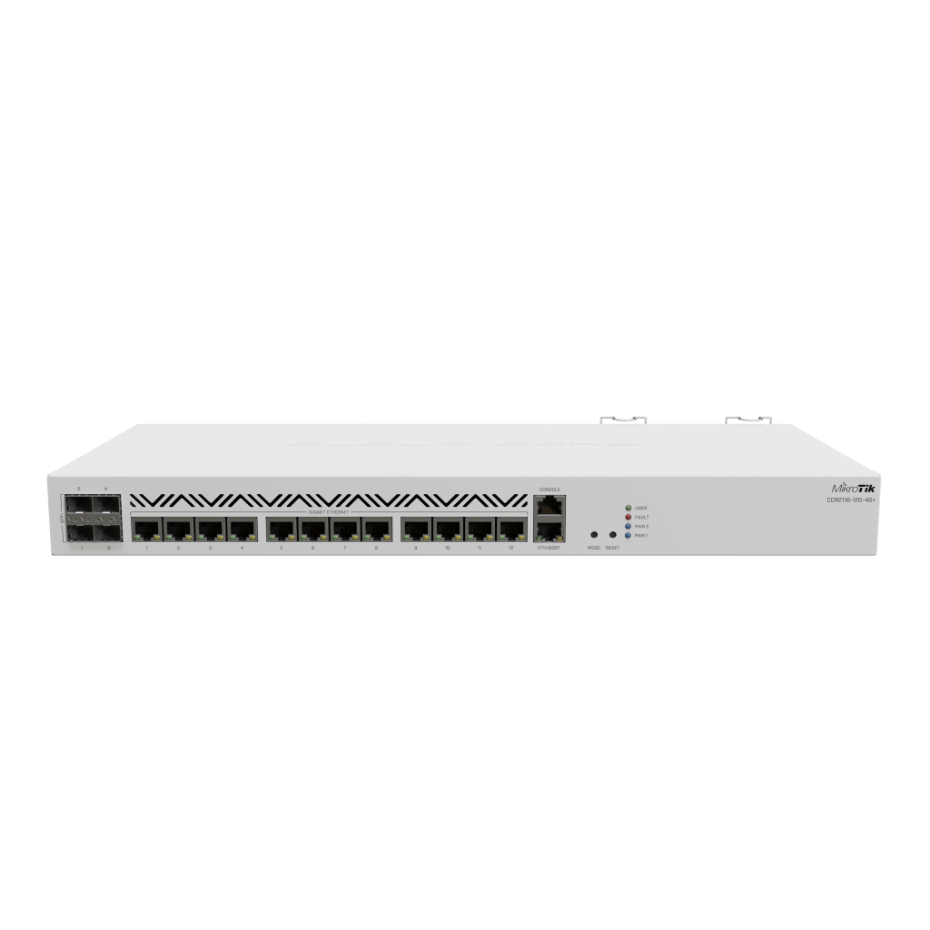 Комутатор мережевий Mikrotik CCR2116-12G-4S+ - фото 1 Комутатор мережевий Mikrotik CCR2116-12G-4S+ - фото 1