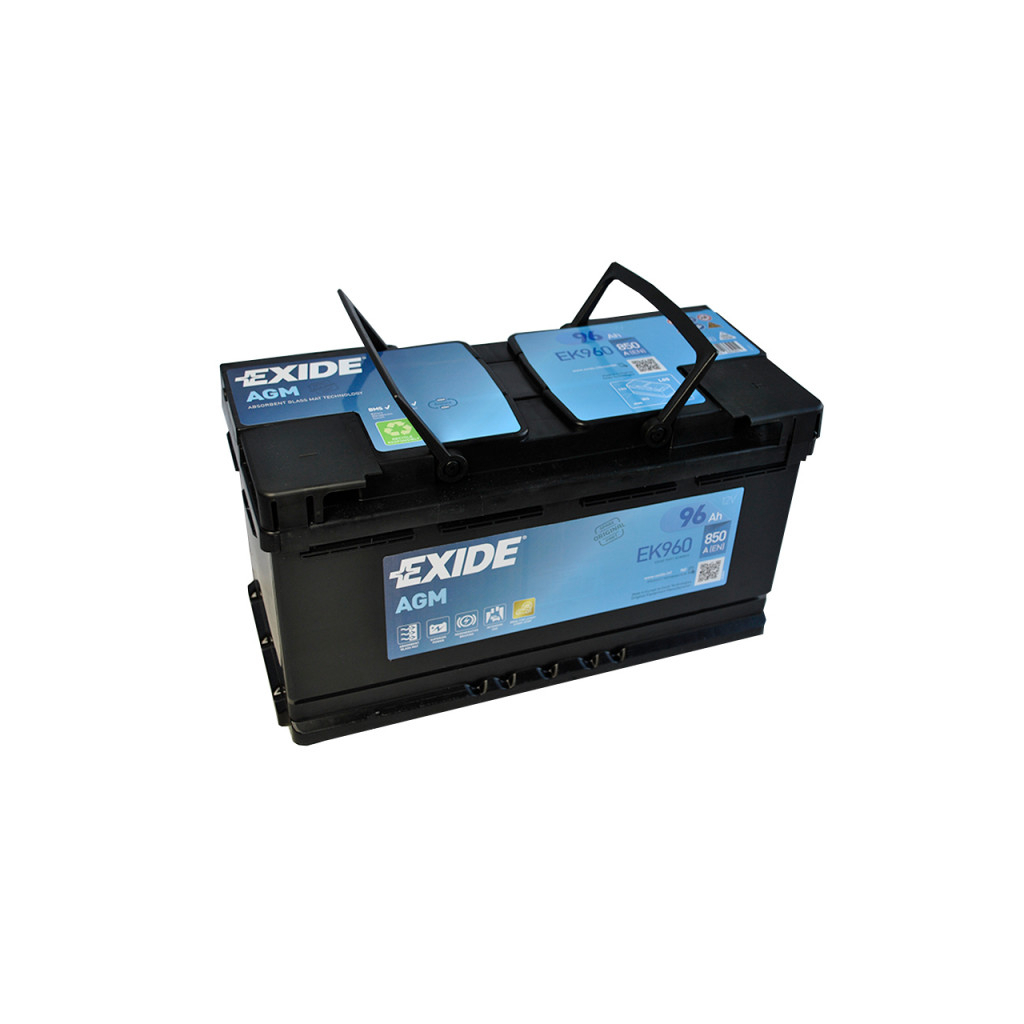 Акумулятор автомобільний EXIDE START-STOP AGM 96Ah Ев (-/+) (EK960) - фото 3 Акумулятор автомобільний EXIDE START-STOP AGM 96Ah Ев (-/+) (EK960) - фото 3