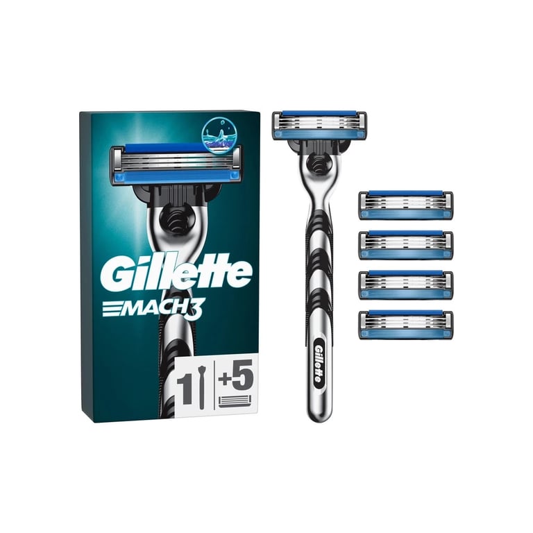Бритва Gillette Mach3 з 5 змінними картриджами (7702018610181) - фото 1