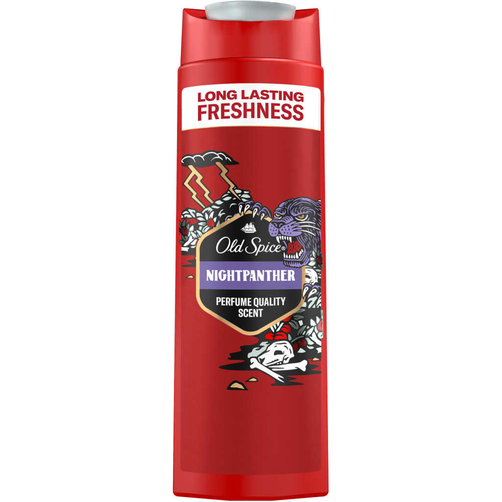 Гель для душу Old Spice Night Panther 400 мл (8006540456439) - фото 1 Гель для душу Old Spice Night Panther 400 мл (8006540456439) - фото 1