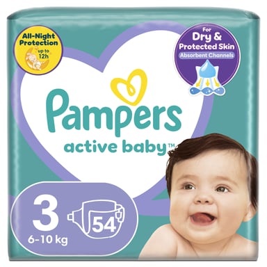 Підгузки Pampers Active Baby Розмір 3 (6-10 кг) 54 шт (8001090948977) - фото 1