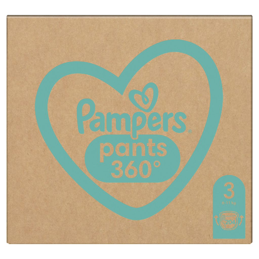 Підгузки Pampers Pants Midi Розмір 3 (6-11 кг) 204 шт (8006540497678) - фото 2 Підгузки Pampers Pants Midi Розмір 3 (6-11 кг) 204 шт (8006540497678) - фото 2