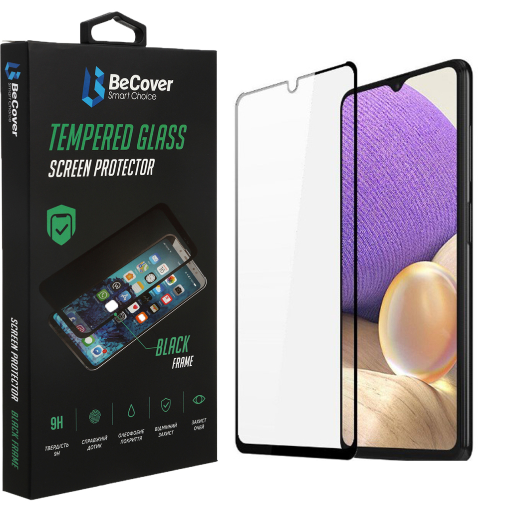 Скло захисне BeCover Samsung Galaxy A32 5G SM-A326 Black (708251) - фото 1 Скло захисне BeCover Samsung Galaxy A32 5G SM-A326 Black (708251) - фото 1