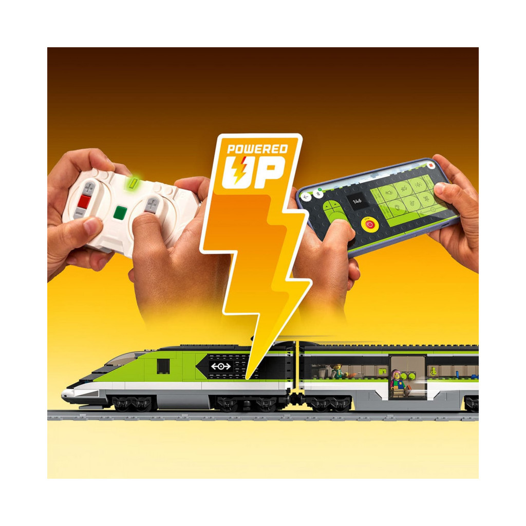 Конструктор LEGO City Trains Пасажирський потяг-експрес (60337) - фото 3 Конструктор LEGO City Trains Пасажирський потяг-експрес (60337) - фото 3