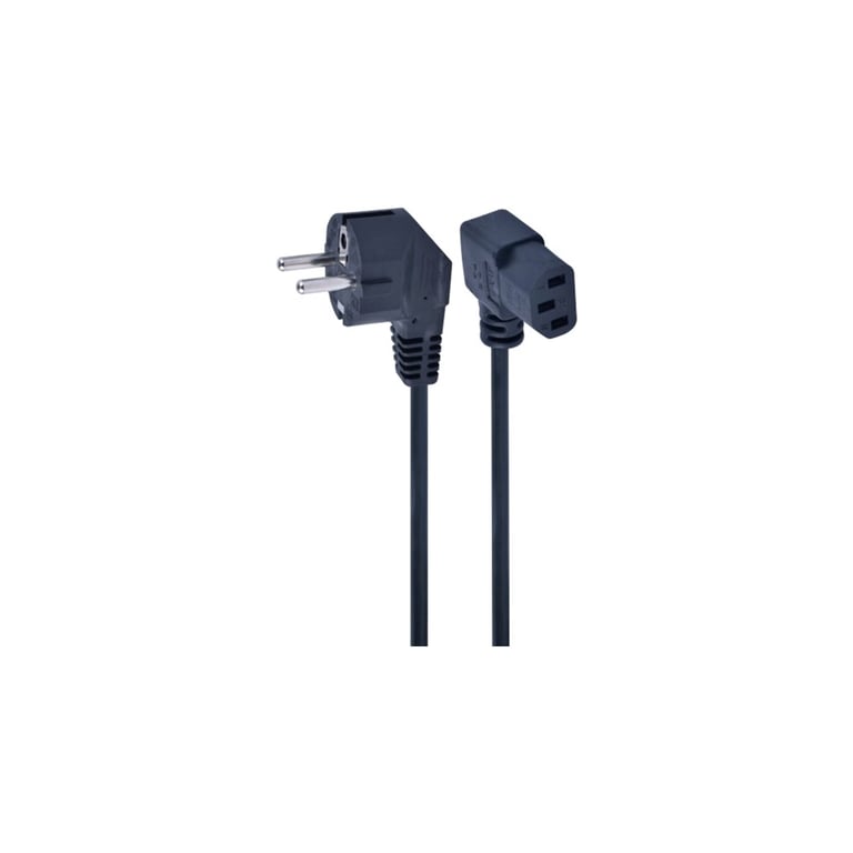 Кабель живлення C13 1.5m 90° corner Cablexpert (PC-186A-VDE1B-1.5M) - фото 1