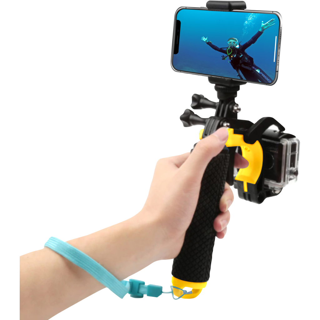 Монопод для селфі AirOn X-263-1 подвійний плаваючий для камери і смартфона (69477915500103) - фото 1 Монопод для селфі AirOn X-263-1 подвійний плаваючий для камери і смартфона (69477915500103) - фото 1