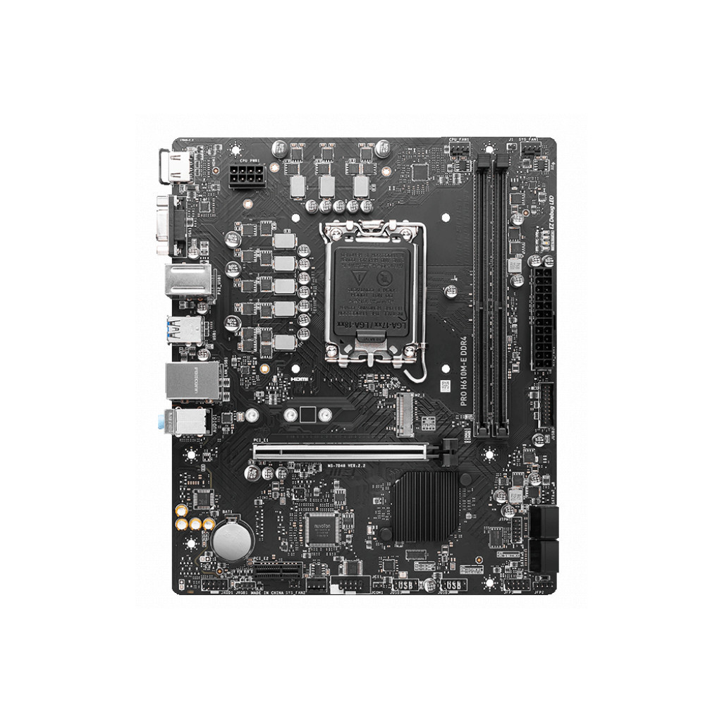 Материнська плата MSI PRO H610M-E DDR4 - фото 1