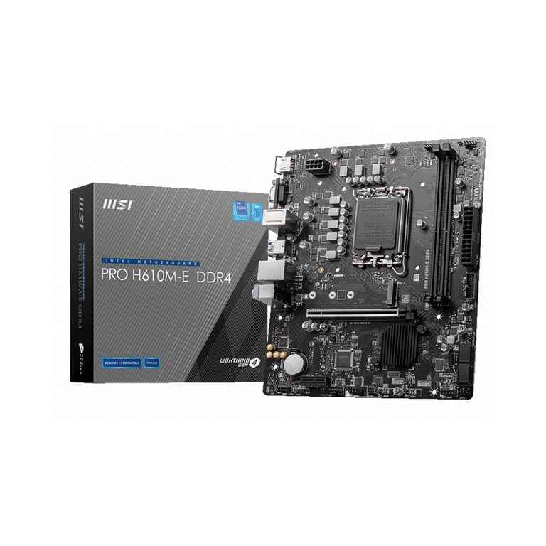 Материнська плата MSI PRO H610M-E DDR4 - фото 2