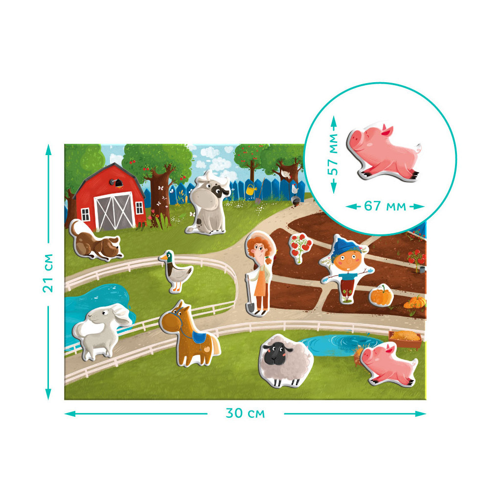 Настільна гра DoDo Магнітна Ферма (200206) - фото 4 Настільна гра DoDo Магнітна Ферма (200206) - фото 4