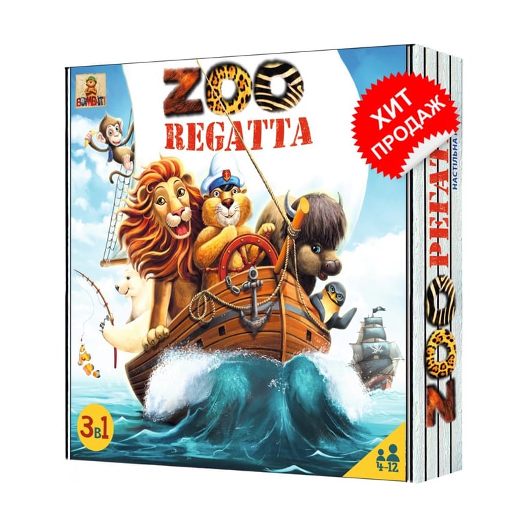 Настільна гра Bombat game ЗООРЕГАТА (4820172800019) - фото 1