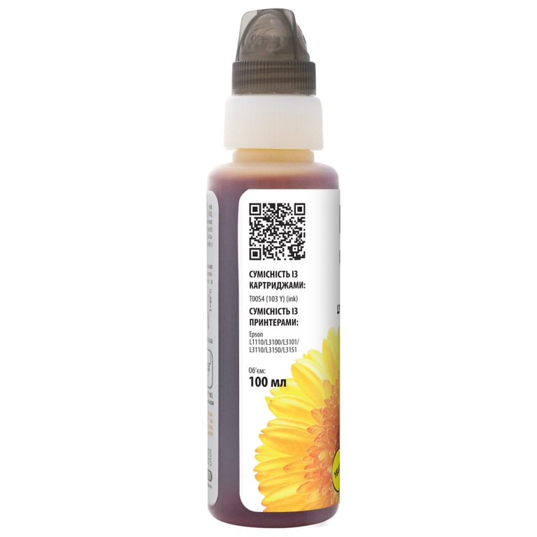 Чорнило Barva Epson 115 100 мл, Y OneKey (1K) (E115-869-1K) - фото 2