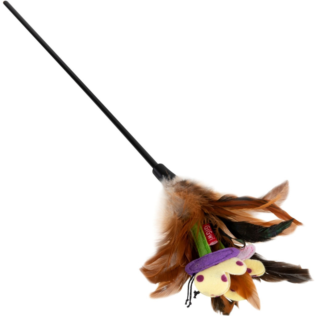 Іграшка для котів GiGwi Teaser Дразнилка з пір%27ям 55 см (75028) Іграшка для котів GiGwi Teaser Дразнилка з пір%27ям 55 см (75028)