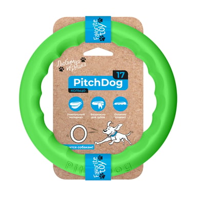 Іграшка для собак Collar PitchDog Кільце для апортування 17 см салатове (62365)