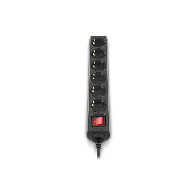 Мережевий фільтр живлення REAL-EL RS-6 Protect M 1.8m, black (EL122300032) - фото 3