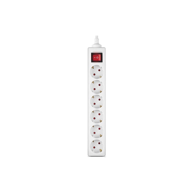 Мережевий фільтр живлення REAL-EL RS-6 Protect M 1.8m, white (EL122300031) - фото 2