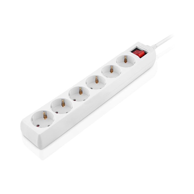 Мережевий фільтр живлення REAL-EL RS-6 Protect M 1.8m, white (EL122300031) - фото 7