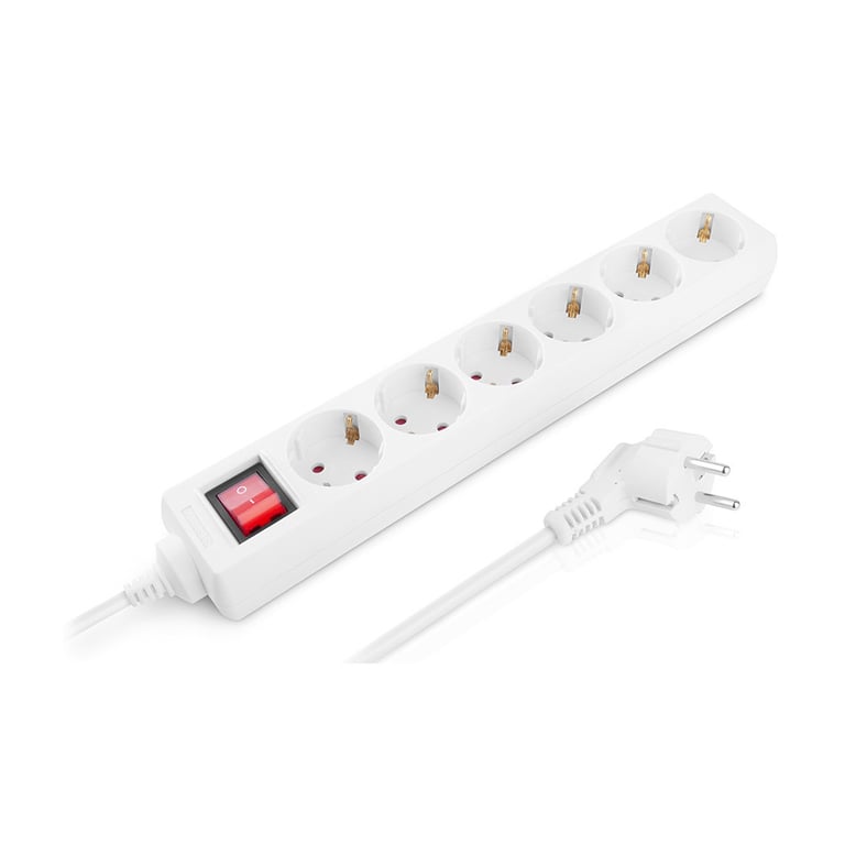 Мережевий фільтр живлення REAL-EL RS-6 Protect M 1.8m, white (EL122300031) - фото 8