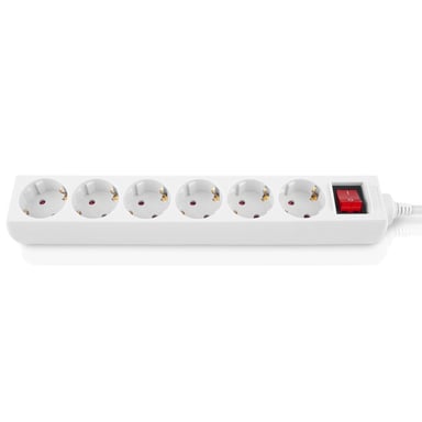 Мережевий фільтр живлення REAL-EL RS-6 Protect M 3m, white (EL122300033) - фото 1
