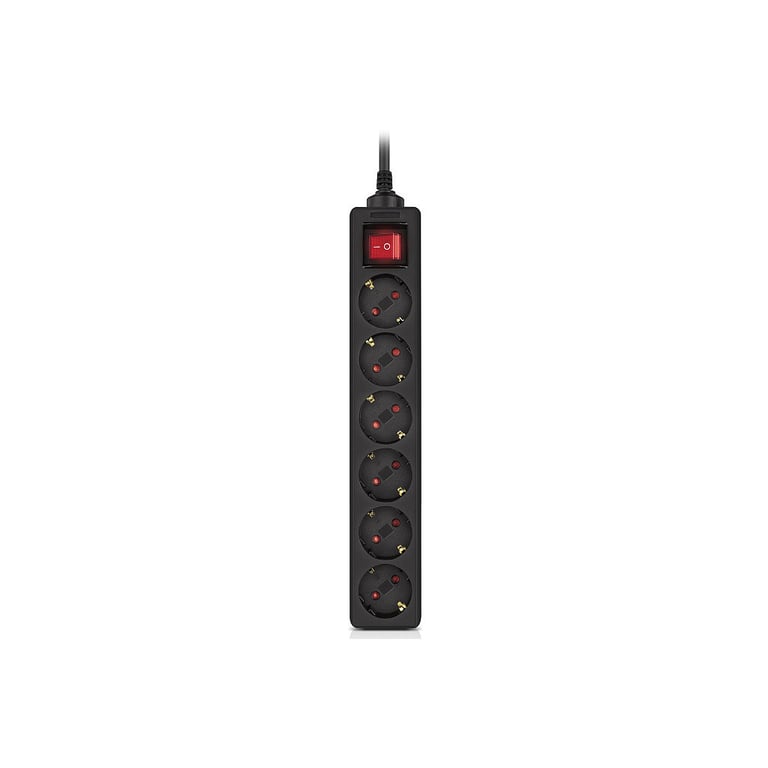Мережевий фільтр живлення REAL-EL RS-6 Protect M 5m, black (EL122300036) - фото 2