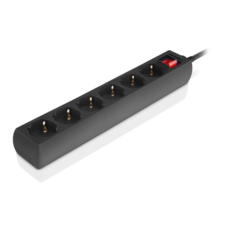 Мережевий фільтр живлення REAL-EL RS-6 Protect M 5m, black (EL122300036) - фото 5